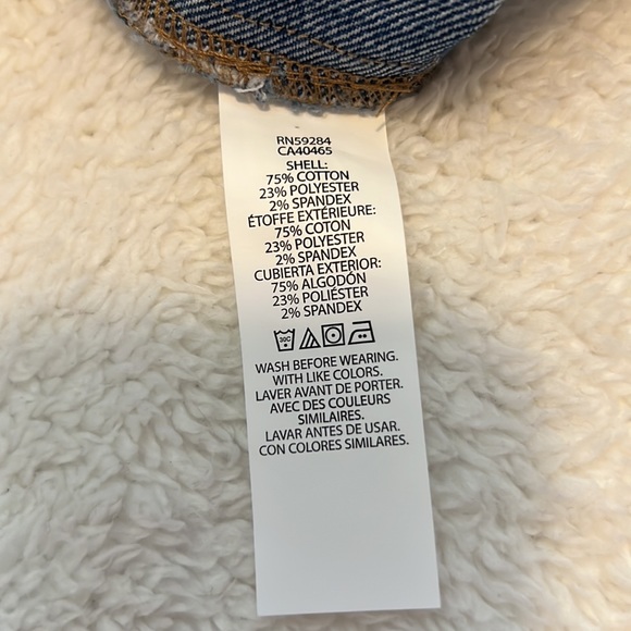 NEW Girls Size 14 Stretch Denim Jacket - Picture 5 of 5